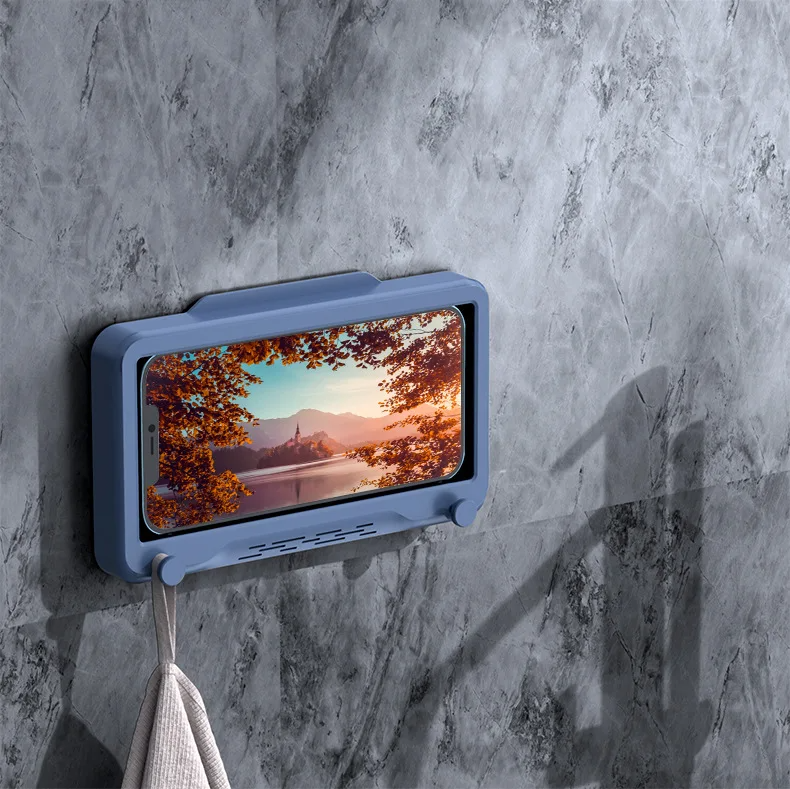 Waterproof Case Bathroom Phone Holder – Rotating Wall Mount Shower Phone Case