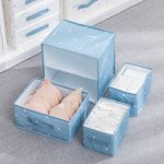 Large Dresser Drawer Organiser Foldable Underwear Storage Box for Bras, Socks & Baby Clothes
