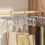 Plastic Clothes Hangers – Space Saving Wardrobe & Bathroom Organizer for Shoes & Clothes