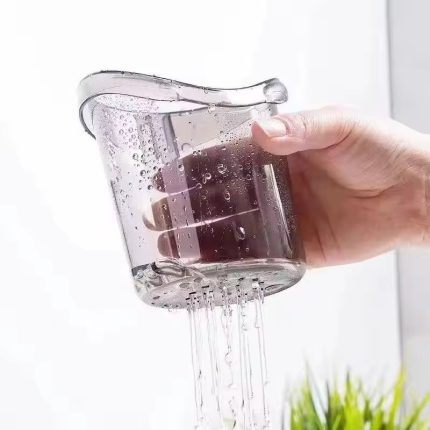 Portable Wall Adhesive Toothbrush Holder with Drainage