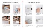 Multi-functional Adhesive Paper Towel Hanger | Wall Mounted Punch-Free Tissue & Towel Holder for Bathroom and Kitchen