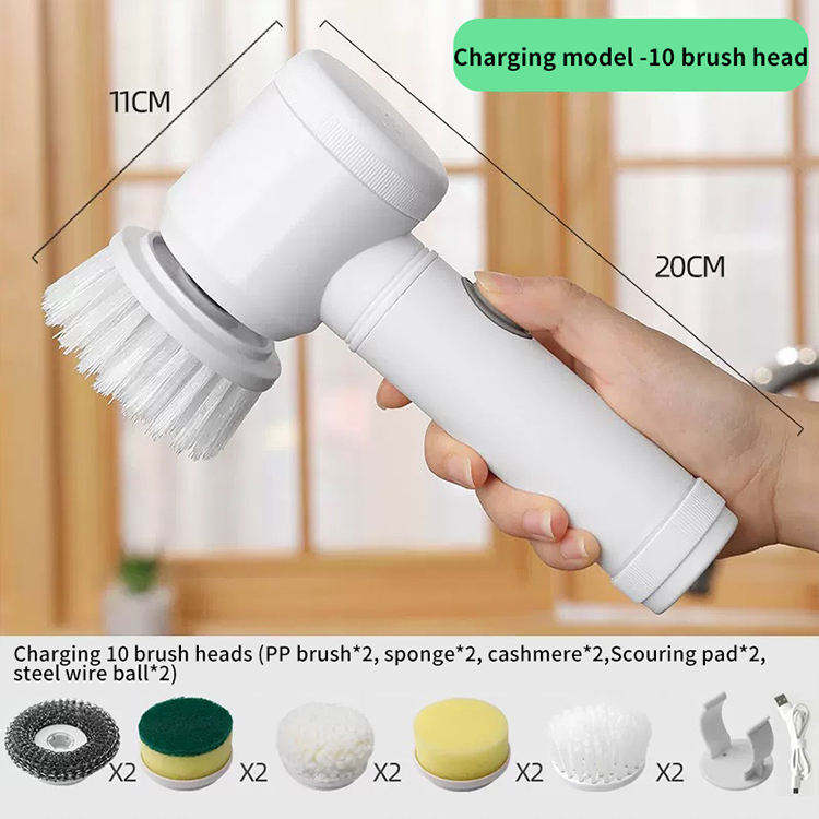 Rechargeable Cordless Magic Brush Electric Spin Scrubber for Bathroom, Tiles & Kitchen Cleaning