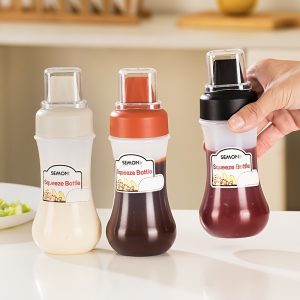 Squeeze Sauce Bottle – Multipurpose Salad Dressing, Ketchup & Honey Dispenser Bottle