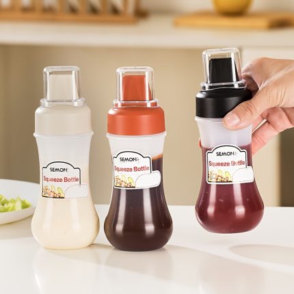 Squeeze Sauce Bottle – Multipurpose Salad Dressing, Ketchup & Honey Dispenser Bottle