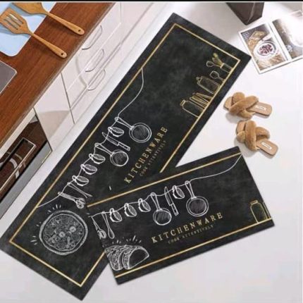 2 in 1 Kitchen Mat Anti-Slip Water Absorbent Kitchen Doormat – Long Foot Rope Floor Carpet for Homes