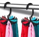 Rotating Plastic Hanger for Scarf and Ties – 360° Twirl Closet Organizer Rack