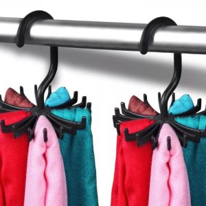 Rotating Plastic Hanger for Scarf and Ties – 360° Twirl Closet Organizer Rack