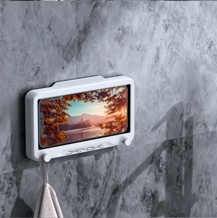 Waterproof Case Bathroom Phone Holder – Rotating Wall Mount Shower Phone Case