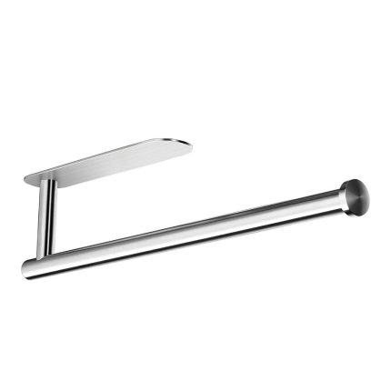 Multi-functional Adhesive Paper Towel Hanger | Wall Mounted Punch-Free Tissue & Towel Holder for Bathroom and Kitchen