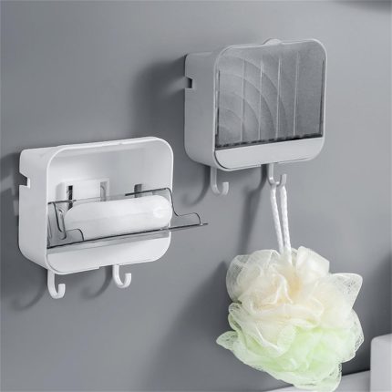 Kitchen/Bathroom Organizer Rack – Punch Free Shower Caddy Storage Basket for Bathroom & Kitchen