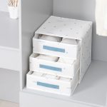 Large Dresser Drawer Organiser Foldable Underwear Storage Box for Bras, Socks & Baby Clothes