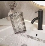 Wall Mount Toothbrush Holder & Bathroom Organizer – Self Adhesive Bathroom Storage Shelf