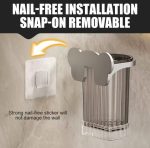 Wall Mount Toothbrush Holder & Bathroom Organizer – Self Adhesive Bathroom Storage Shelf
