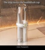 High Quality Bigger Portable Travel Toothbrush Holder Double Cup Design Clear ABS