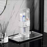 Portable Travel Toothbrush Storage Box – 2-in-1 Toothbrush Holder & Mouthwash Cup for Travel