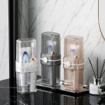 Portable Travel Toothbrush Storage Box – 2-in-1 Toothbrush Holder & Mouthwash Cup for Travel