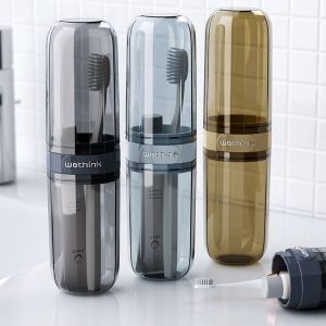 Portable Travel Toothbrush/Toothpaste Holder – Multifunctional Durable Storage Case for Travel & Home Use