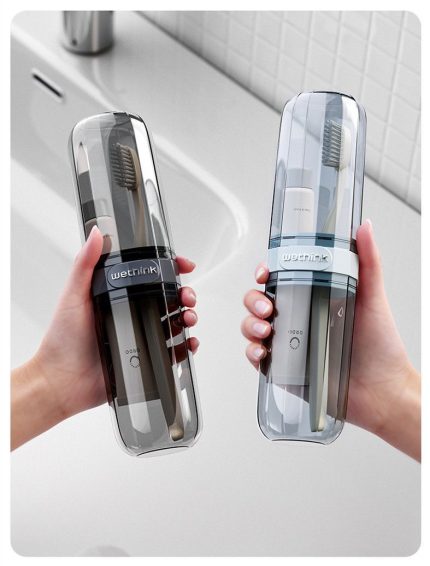Portable Travel Toothbrush/Toothpaste Holder – Multifunctional Durable Storage Case for Travel & Home Use