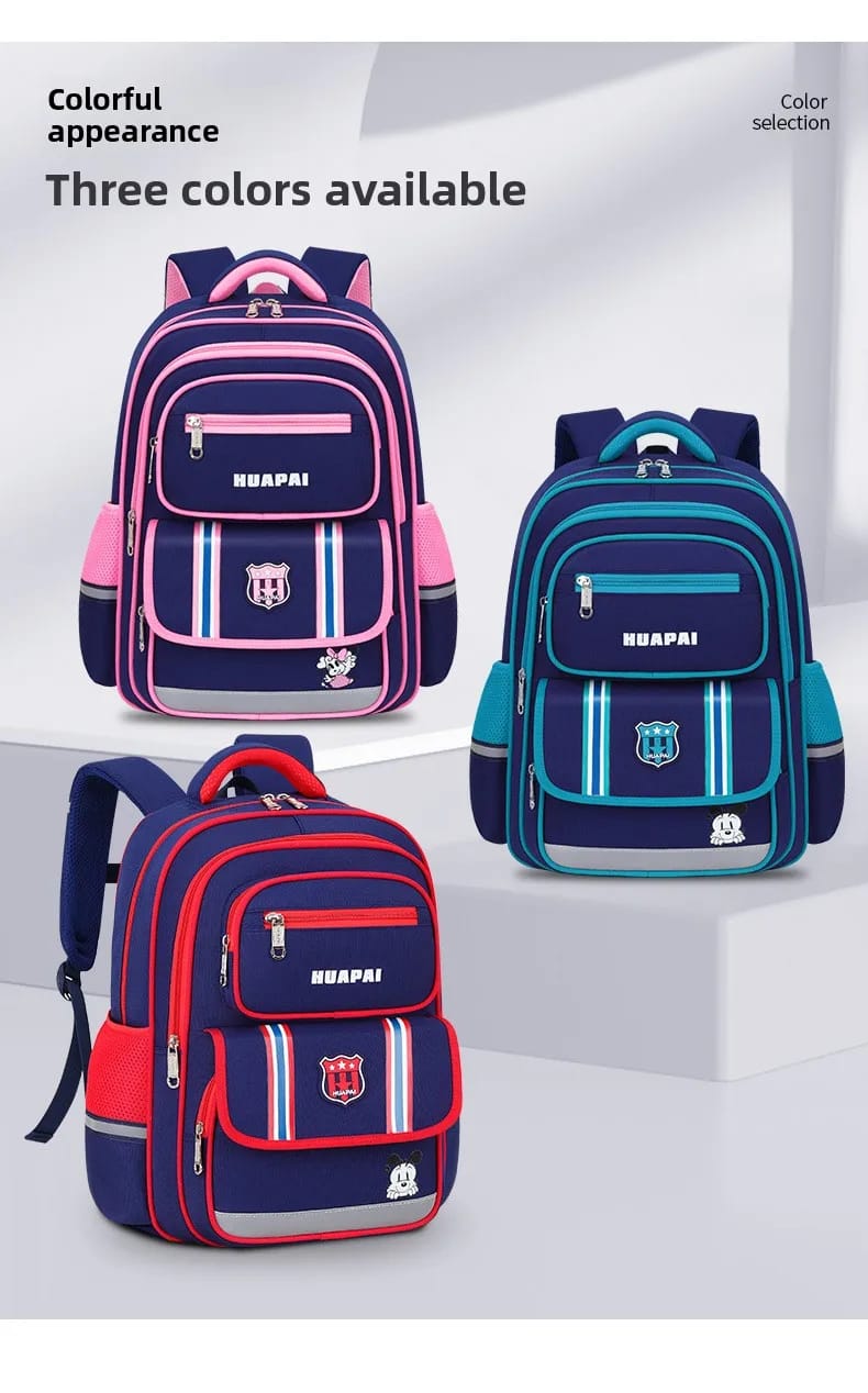 Durable Waterproof Oxford School Backpack for Boys & Girls