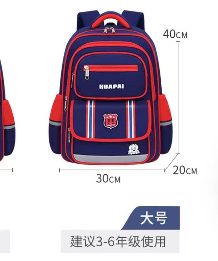 Durable Waterproof Oxford School Backpack for Boys & Girls