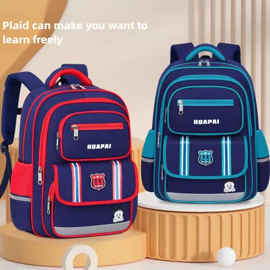 Durable Waterproof Oxford School Backpack for Boys & Girls