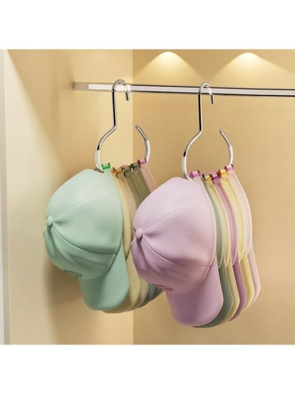 Non Slip Scarf Belt Caps Hanger 5PC – Space Saving Wardrobe Organizer White & Black