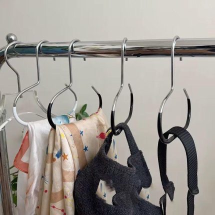 Non Slip Scarf Belt Caps Hanger 5PC – Space Saving Wardrobe Organizer White & Black