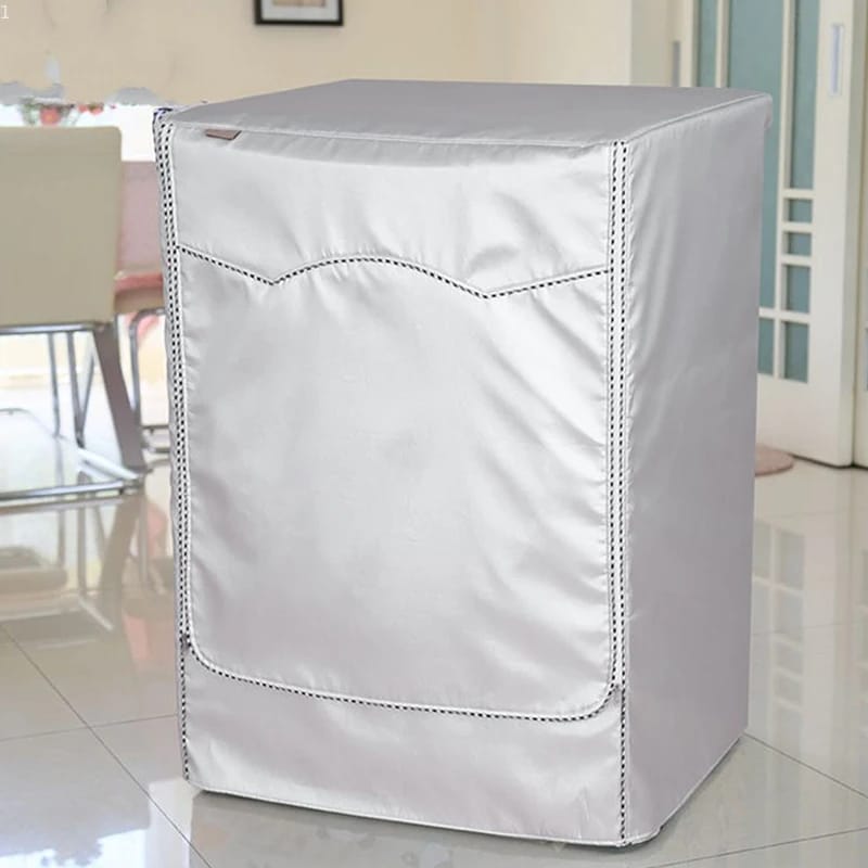 XXL Front Load Washing Machine Cover 69x82x98cm Silver With Zipper for 10kg–19kg Machines XXL Front Load Washing Machine Cover 69x82x98cm Silver With Zipper for 10kg–19kg Machines