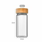 29pcs Glass Storage Spice Jars with Bamboo Lid – Airtight Kitchen Seasoning Organizer Set 120ML