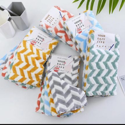 High Quality Microfiber Kitchen Towels Set of 5pcs – Super Absorbent Soft Cleaning Cloths 30x30cm