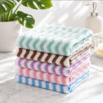High Quality Microfiber Kitchen Towels Set of 5pcs 30x30cm Super Absorbent Soft Cleaning Cloths