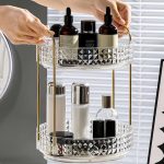 360° Rotating Makeup Storage Rack Multi-Layer Organizer – Cosmetic & Skincare Vanity Organizer