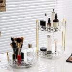 360° Rotating Makeup Storage Rack Multi-Layer Organizer – Cosmetic & Skincare Vanity Organizer