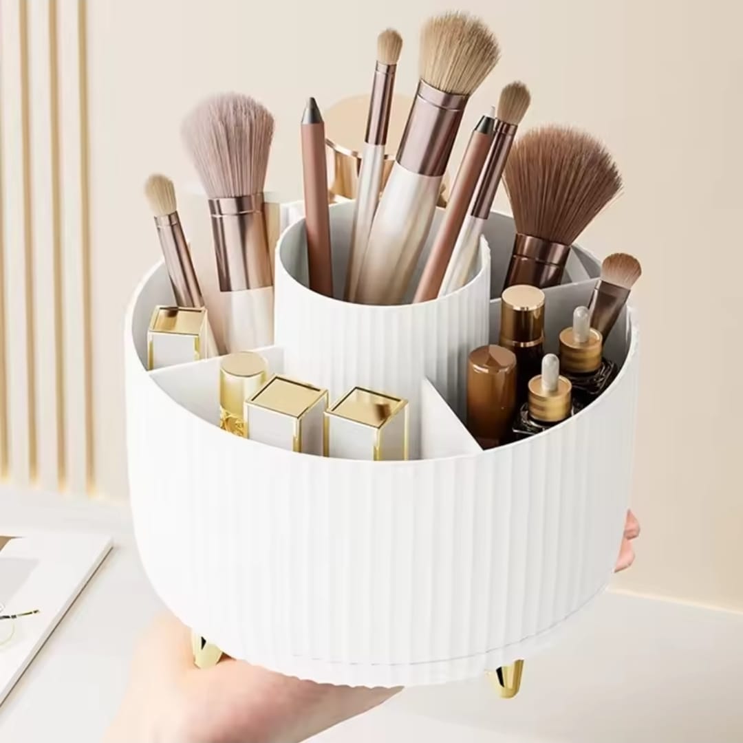360° Rotating Desktop Makeup Brushes Organizer Cosmetic Storage Box & Lipstick Holder 360° Rotating Desktop Makeup Brushes Organizer Cosmetic Storage Box & Lipstick Holder