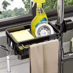 Aluminum Kitchen & Bathroom Sink Organizer – Rust Resistant Drainage Rack