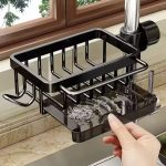 Aluminum Kitchen & Bathroom Sink Organizer – Rust Resistant Drainage Rack