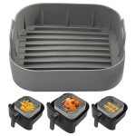 New Thickened Silicone Air Fryer Liner Baking Mat – Reusable Non-Stick Heat Resistant Air Fryer Sheet