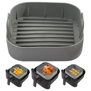 New Thickened Silicone Air Fryer Liner Baking Mat – Reusable Non-Stick Heat Resistant Air Fryer Sheet