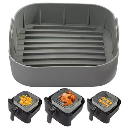 New Thickened Silicone Air Fryer Liner Baking Mat – Reusable Non-Stick Heat Resistant Air Fryer Sheet