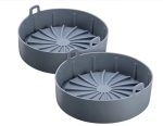 New Thickened Silicone Air Fryer Liner Baking Mat – Reusable Non-Stick Heat Resistant Air Fryer Sheet