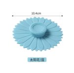 Sunflower Silicone Cup Lid – Reusable Anti-Dust Mug Cover for Coffee & Tea Cups