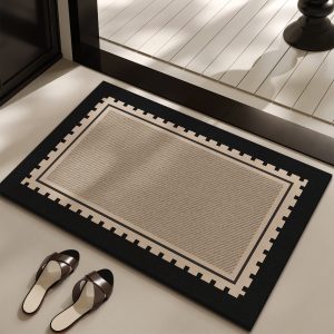 Luxury Big Size Absorbent Bathroom / Door Mat 50×80cm – Anti-Slip Rubber Bottom Floor Rug for Home & Office