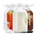 2L Multi-Purpose Glass Bottle with Airtight Lid for Milk, Juice, Smoothies & Iced Coffee