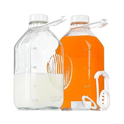 2L Multi-Purpose Glass Bottle with Airtight Lid for Milk, Juice, Smoothies & Iced Coffee