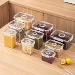 3pcs Set Acrylic Food Storage Containers – Airtight Stackable Kitchen Storage Containers