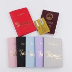 High Quality Trendy PU Leather Passport Cover/Holder – Stylish Travel Passport Wallet in Red & Blue