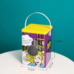 Washing Machine Shaped Laundry Container – Airtight Detergent Powder Storage Box & Laundry Detergent Canister