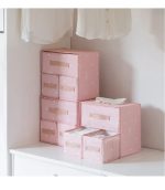 Large Dresser Drawer Organiser Foldable Underwear Storage Box for Bras, Socks & Baby Clothes