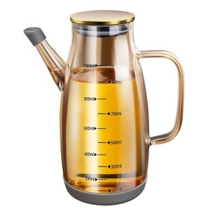 High Borosilicate Glass Oil Bottle with silicone base