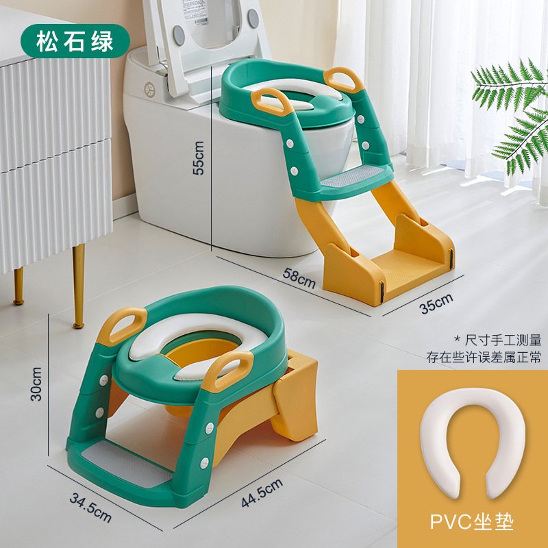 3-in-1 toilet trainer seat with a ladder and potty - Image 2